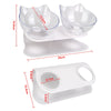 Durable Double Bowls Pet Food Water Feeder With Raised Stand