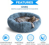 Round Cat Bed Dogs Bed House Kennel Pet Mats Soft Long Plush Mat