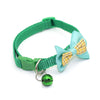 Plaid Print Puppy Dogs Adjustable Bow Tie Nylon Collar Pet Supplies