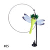 Handfree Bird/Feather Cat Wand with Bell Powerful Suction Cup Interactive