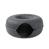 Donut Cat Bed Pet Cat Tunnel Interactive Game Toy Cat Bed Dual-use