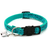 Pet Cat Collar with Bell Breakaway Adjustable Kitten Cat Sequin Collar