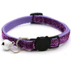 Pet Cat Collar with Bell Breakaway Adjustable Kitten Cat Sequin Collar