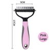 Pet Deshedding Brush Dog Hair Remover Fur Knot Cutter Puppy Grooming