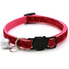 Pet Cat Collar with Bell Breakaway Adjustable Kitten Cat Sequin Collar