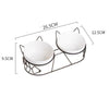 Cat Double Bowl Cute High-Leg Ceramic Oblique Mouth Protect