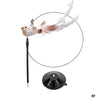 Handfree Bird/Feather Cat Wand with Bell Powerful Suction Cup Interactive