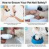 Electric Pet Nail Grinder USB Rechargeable Electric Dog Nail Clippers