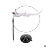 Handfree Bird/Feather Cat Wand with Bell Powerful Suction Cup Interactive