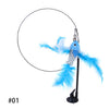 Handfree Bird/Feather Cat Wand with Bell Powerful Suction Cup Interactive