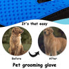 Cat grooming glove for cats wool glove Pet Hair Deshedding Brush