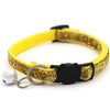 Pet Cat Collar with Bell Breakaway Adjustable Kitten Cat Sequin Collar