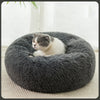 Round Cat Bed Dogs Bed House Kennel Pet Mats Soft Long Plush Mat