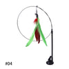 Handfree Bird/Feather Cat Wand with Bell Powerful Suction Cup Interactive