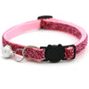 Pet Cat Collar with Bell Breakaway Adjustable Kitten Cat Sequin Collar