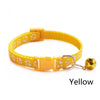 Pet Collar With Bell Cartoon Footprint Colorful Dog Puppy Cat Accessories