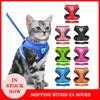 Cat Harness Adjustable Vest Walking Traction Rope Set for Dog