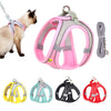 Escape Proof Cat Harness and Leash Set Adjustable Mesh Dog Harness