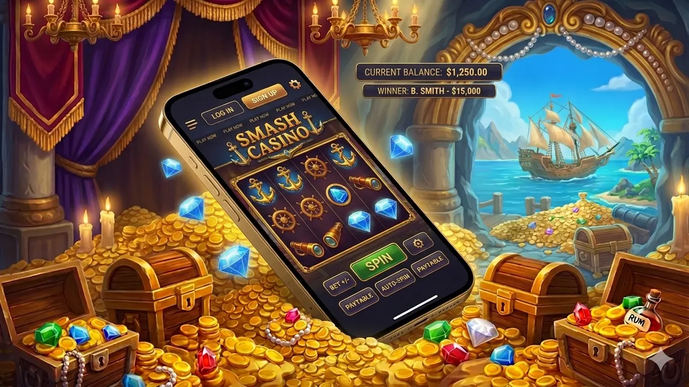 Smash Casino mobile app for Android and iOS